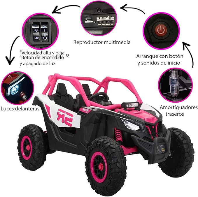 Buggy SR SUPER 66 Ride-On Buggy – 4WD Dual Seater with Remote Control