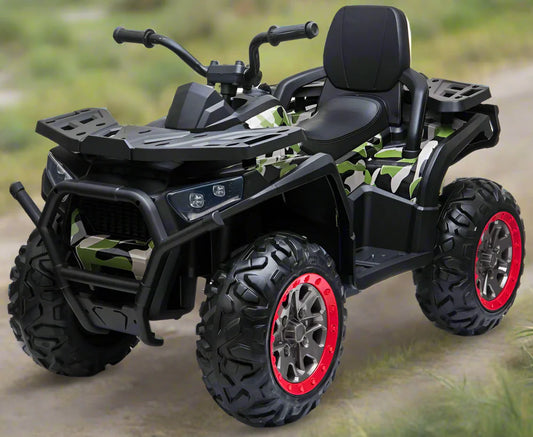24V Kids Electric Camo ATV Quad Bike with Rubber wheels and Remote Control
