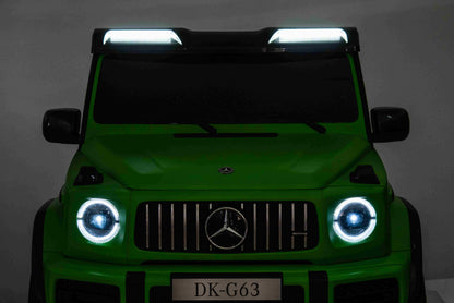 Licensed Mercedes-AMG G63- Battery 24V.14Ah, Motors 800W 4×4 Kids Ride-On Two seater Car-Mat Green
