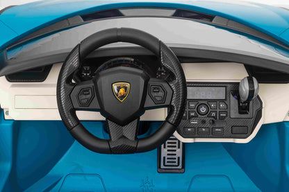 Official Licensed Ride-On Car two Seater Lamborghini 24V with Dual Drift Motors 24V-RS 775-RPM 20800  with Leather Seat