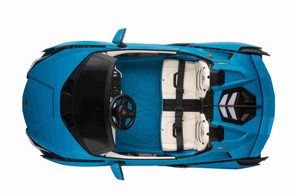 Official Licensed Ride-On Car two Seater Lamborghini 24V with Dual Drift Motors 24V-RS 775-RPM 20800  with Leather Seat