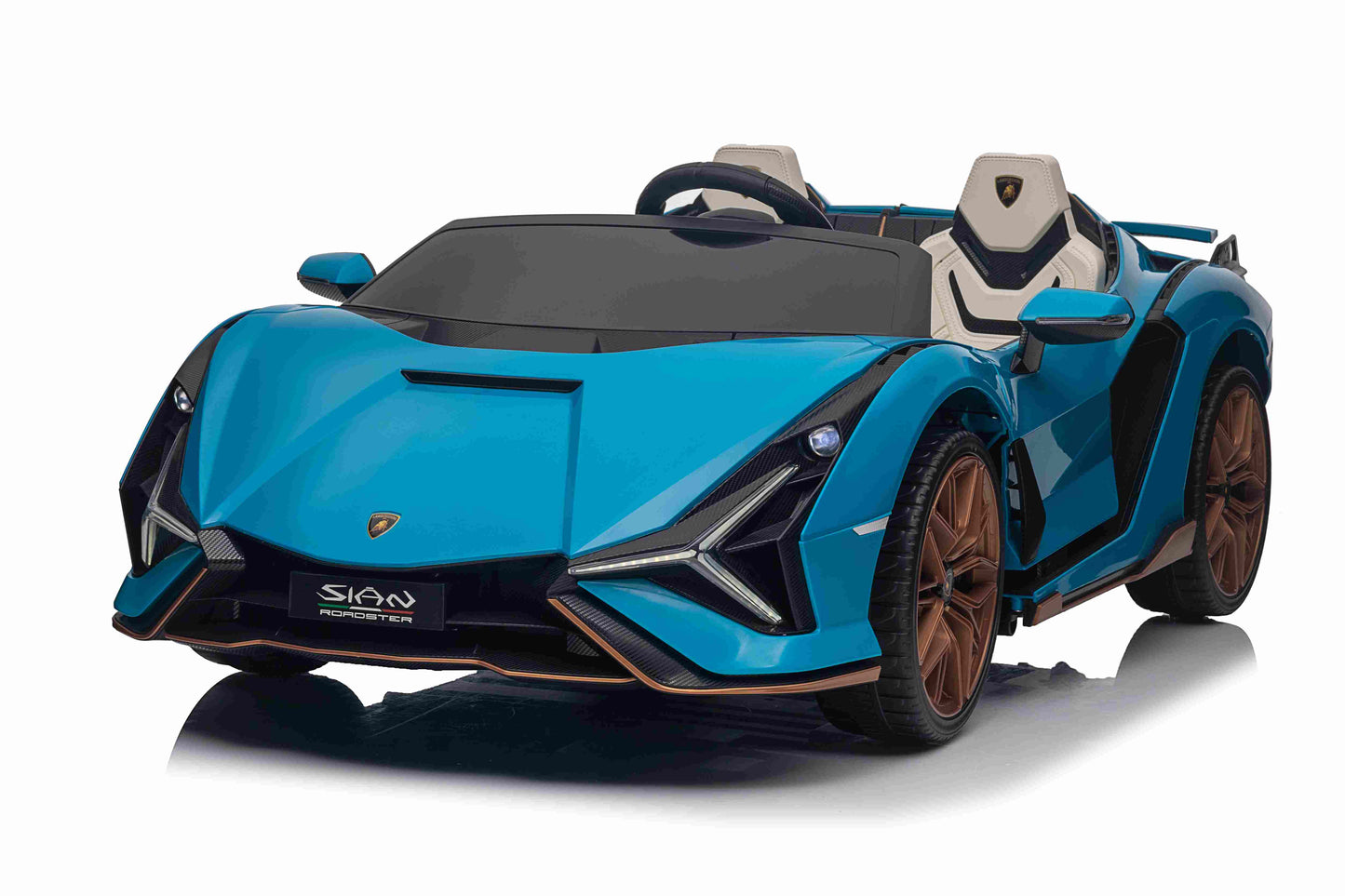 Official Licensed Ride-On Car two Seater Lamborghini 24V with Dual Drift Motors 24V-RS 775-RPM 20800  with Leather Seat