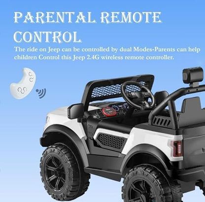 Electric 4WD Style Ford kids car with remote and Bluetooth, Black, Red, White, Blue