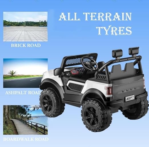 Electric 4WD Style Ford kids car with remote and Bluetooth, Black, Red, White, Blue
