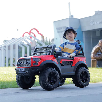 Electric 4WD Style Ford kids car with remote and Bluetooth, Black, Red, White, Blue