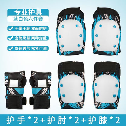 Kids 6-Piece Protective Gear Set – Knee, Elbow & Wrist Pads