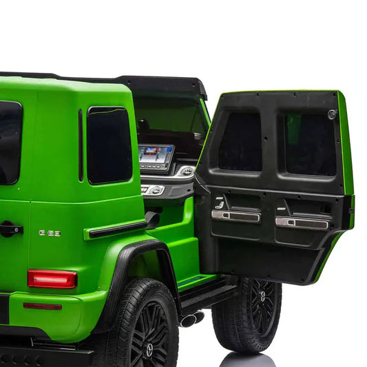 Licensed Mercedes-AMG G63- Battery 24V.14Ah, Motors 800W 4×4 Kids Ride-On Two seater Car-Mat Green