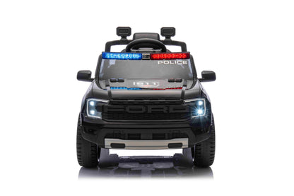 Licensed Ford Ranger Raptor Police Ride-On Car 12V – EVA Wheels & Leather Seat-Remote