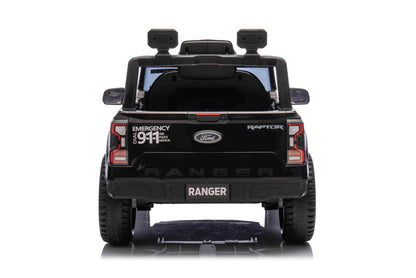 Licensed Ford Ranger Raptor Police Ride-On Car 12V – EVA Wheels & Leather Seat-Remote