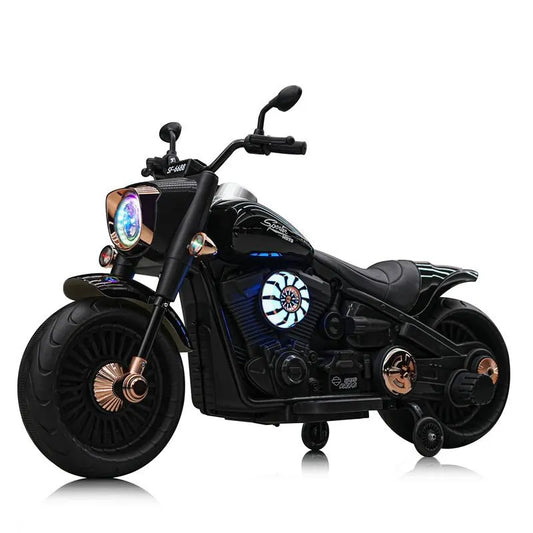 Harley Extra-Large Electric Ride-On Bike for Kids with EVA Wheels & Long-Lasting Battery