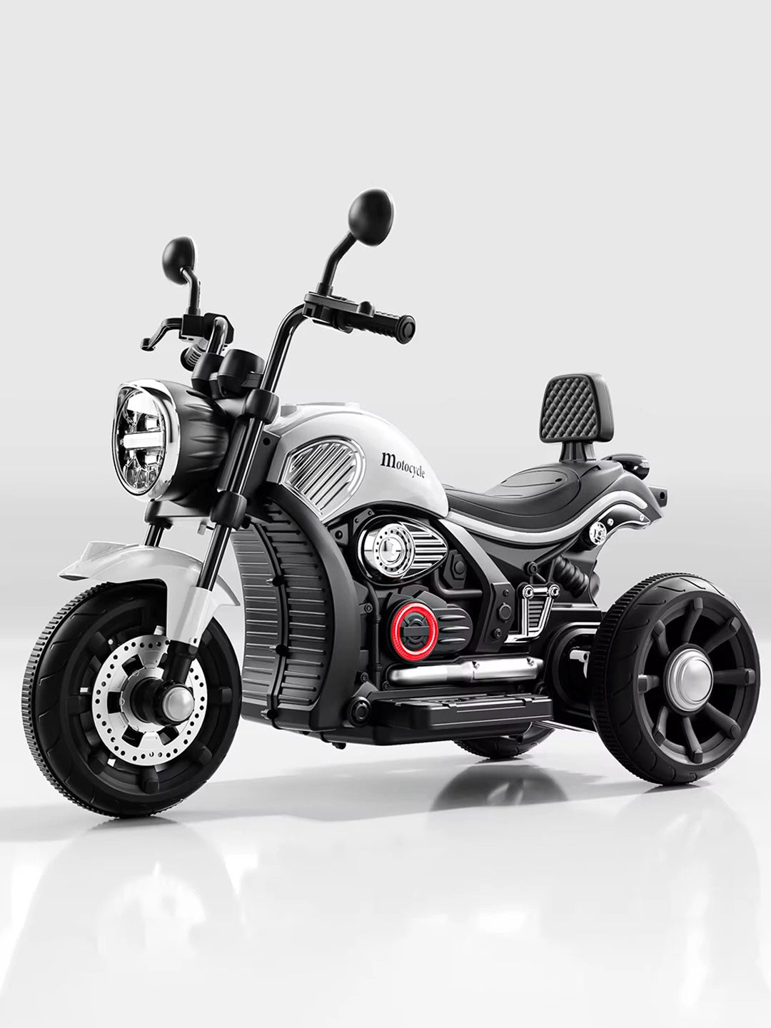 Kids Electric Ride-On Motorcycle 6V – Bluetooth, Lights & Dual Motors