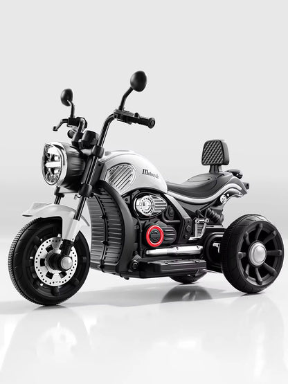 Kids Electric Ride-On Motorcycle 6V – Bluetooth, Lights & Dual Motors