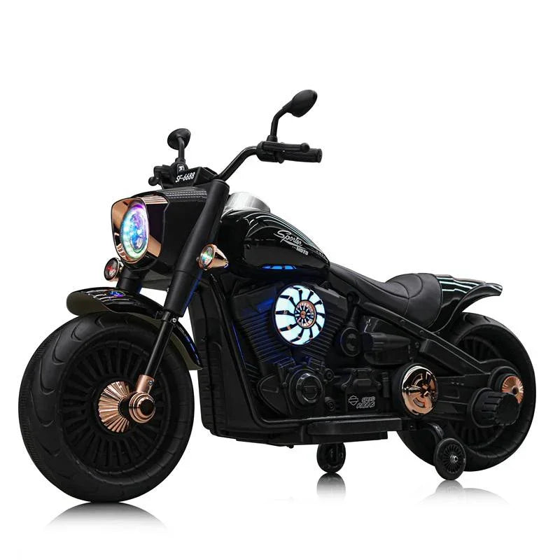 Harley Extra-Large Electric Ride-On Bike for Kids with EVA Wheels & Long-Lasting Battery