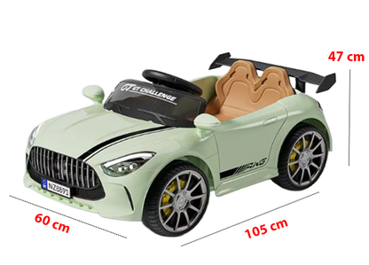 AMG-Style Ride-On Car for Kids with Remote control-White, Pink Colour