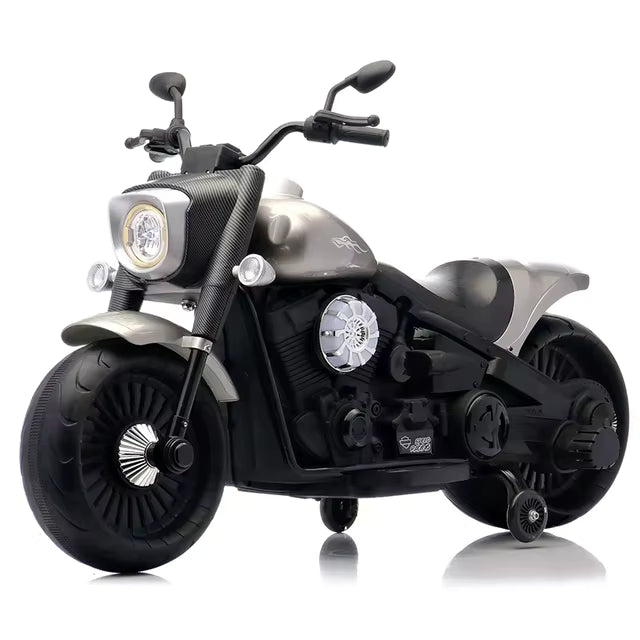 Harley Extra-Large Electric Ride-On Bike for Kids with EVA Wheels & Long-Lasting Battery