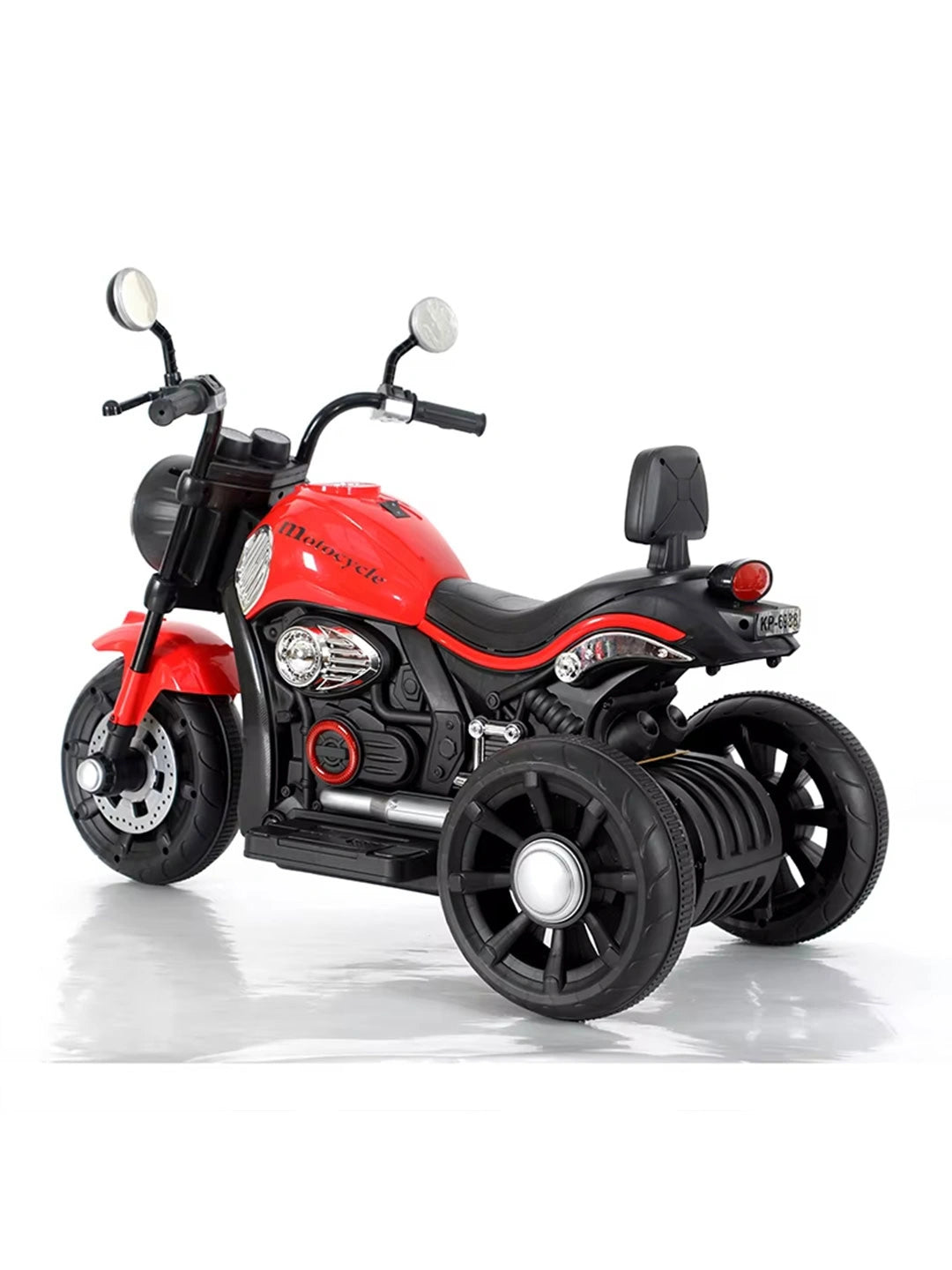 Kids Electric Ride-On Motorcycle 6V – Bluetooth, Lights & Dual Motors