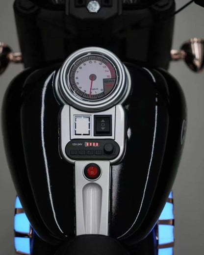 Harley Extra-Large Electric Ride-On Bike for Kids with EVA Wheels & Long-Lasting Battery