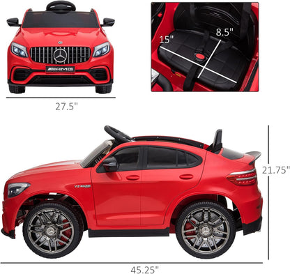 Licensed Mercedes-Benz AMG GLC63S Coupe Kids Ride-On Car with Remote Control