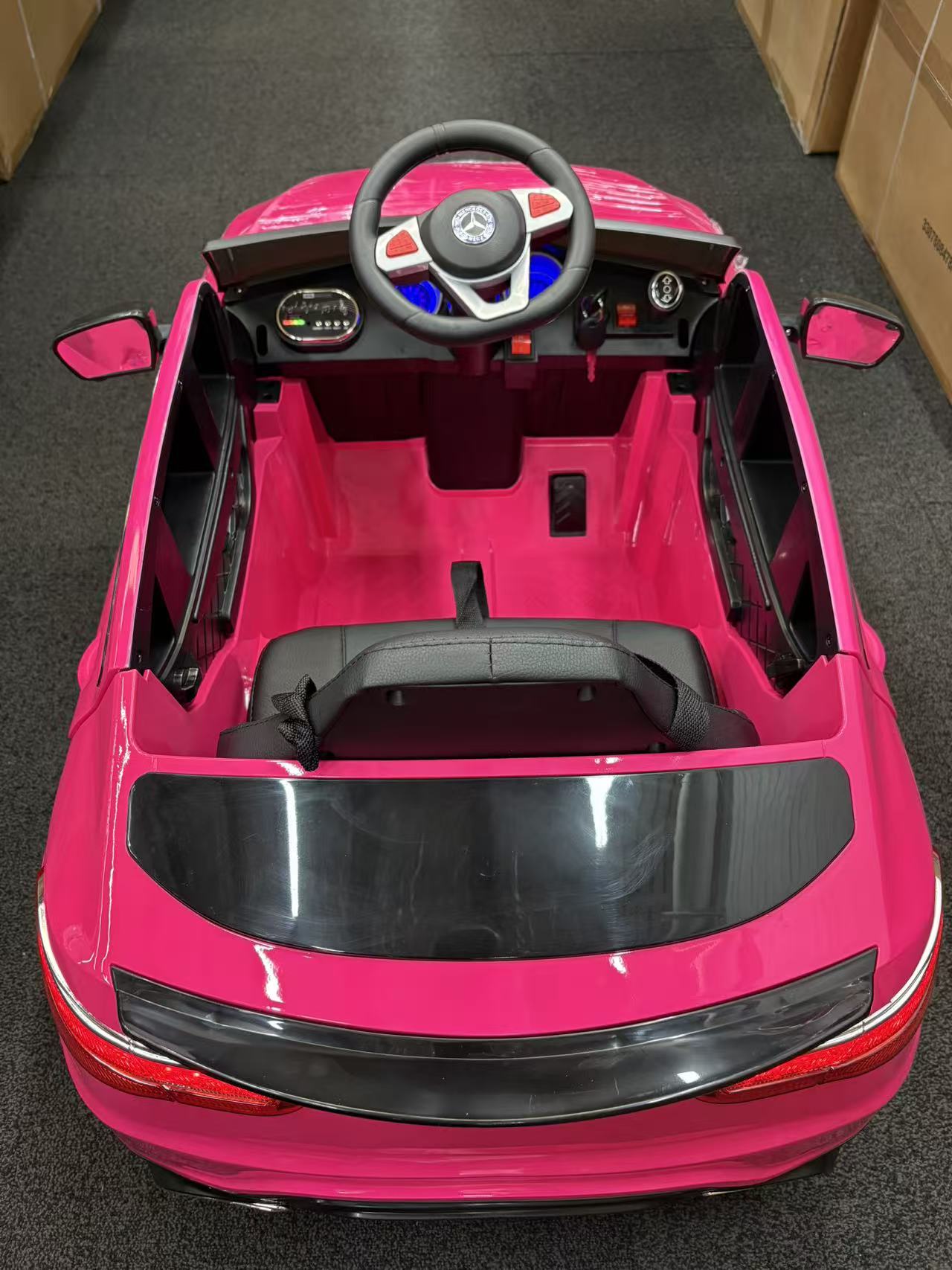 4-Wheel Drive Mercedes-Benz GLC Style 12V Kids Ride-On Car – 4 Motors- Pink, Black, White, Red