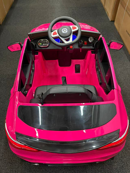 4-Wheel Drive Mercedes-Benz GLC Style 12V Kids Ride-On Car – 4 Motors- Pink, Black, White, Red