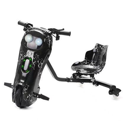 36V Drift Electric Bike with Bluetooth, LED Lights & 250W Motor – 3-Wheel Drift Scooter Up to 20 km/h