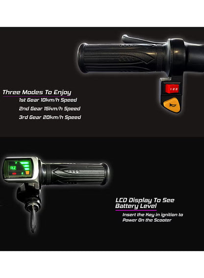 36V Drift Electric Bike with Bluetooth, LED Lights & 250W Motor – 3-Wheel Drift Scooter Up to 20 km/h