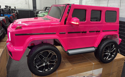 Mercedes-AMG G63 24V Kids Ride-On Car – 4WD, 2 Seater- Black , Pink