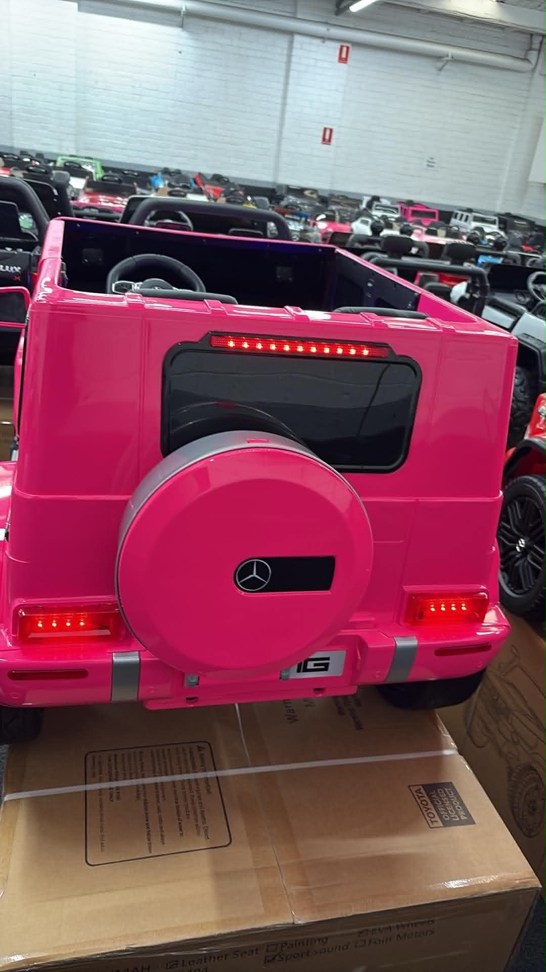 Mercedes-AMG G63 24V Kids Ride-On Car – 4WD, 2 Seater- Black , Pink