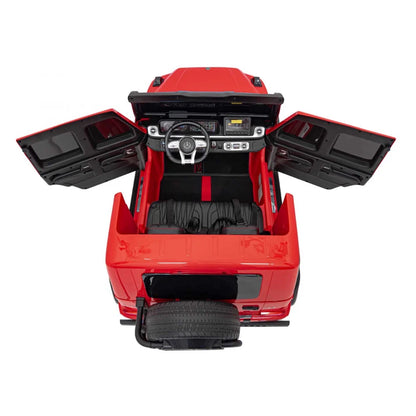 Licensed Mercedes-AMG G63- Battery 24V.14Ah, Motors 800W 4×4 Kids Ride-On Two seater Car-Red