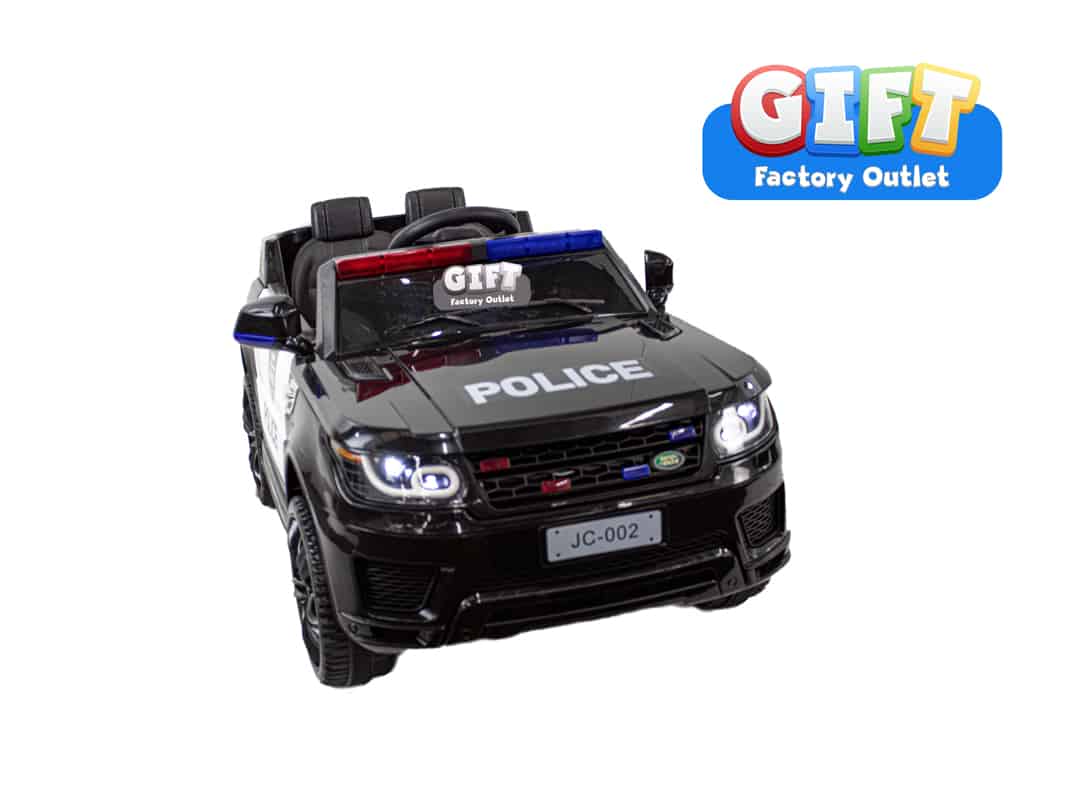 Police Electric kids car with remote control and Rubber wheels, Microphone