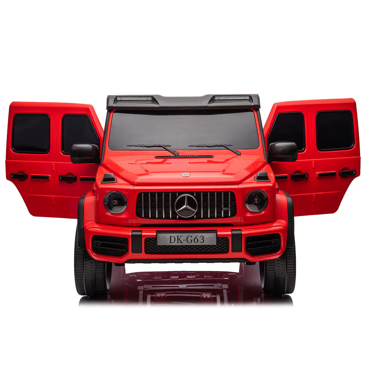 Licensed Mercedes-AMG G63- Battery 24V.14Ah, Motors 800W 4×4 Kids Ride-On Two seater Car-Red