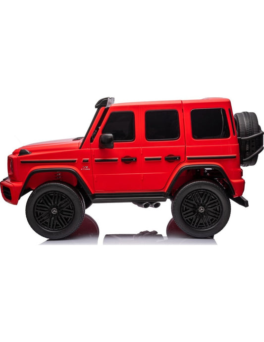 Licensed Mercedes-AMG G63- Battery 24V.14Ah, Motors 800W 4×4 Kids Ride-On Two seater Car-Red