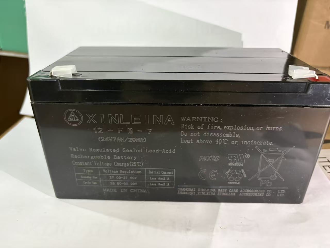24 Volt 7 AH Rechargeable Battery for ride on car