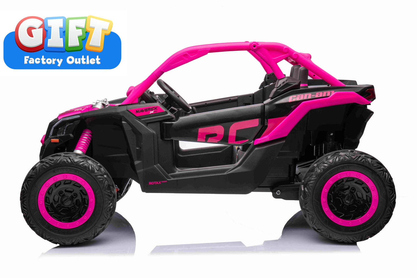 Licensed Can-am BRP Maverick 2 seater car ( 24Volts 14 AH Batteries) 4×4 Motors 24V 800 Watts, sport sound