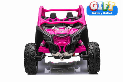 Licensed Can-am BRP Maverick 2 seater car ( 24Volts 14 AH Batteries) 4×4 Motors 24V 800 Watts, sport sound