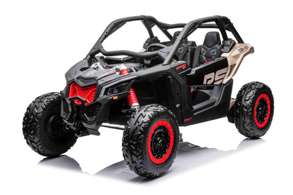 Licensed Can-am BRP Maverick 2 seater car ( 24Volts 14 AH Batteries) 4×4 Motors 24V 800 Watts, sport sound