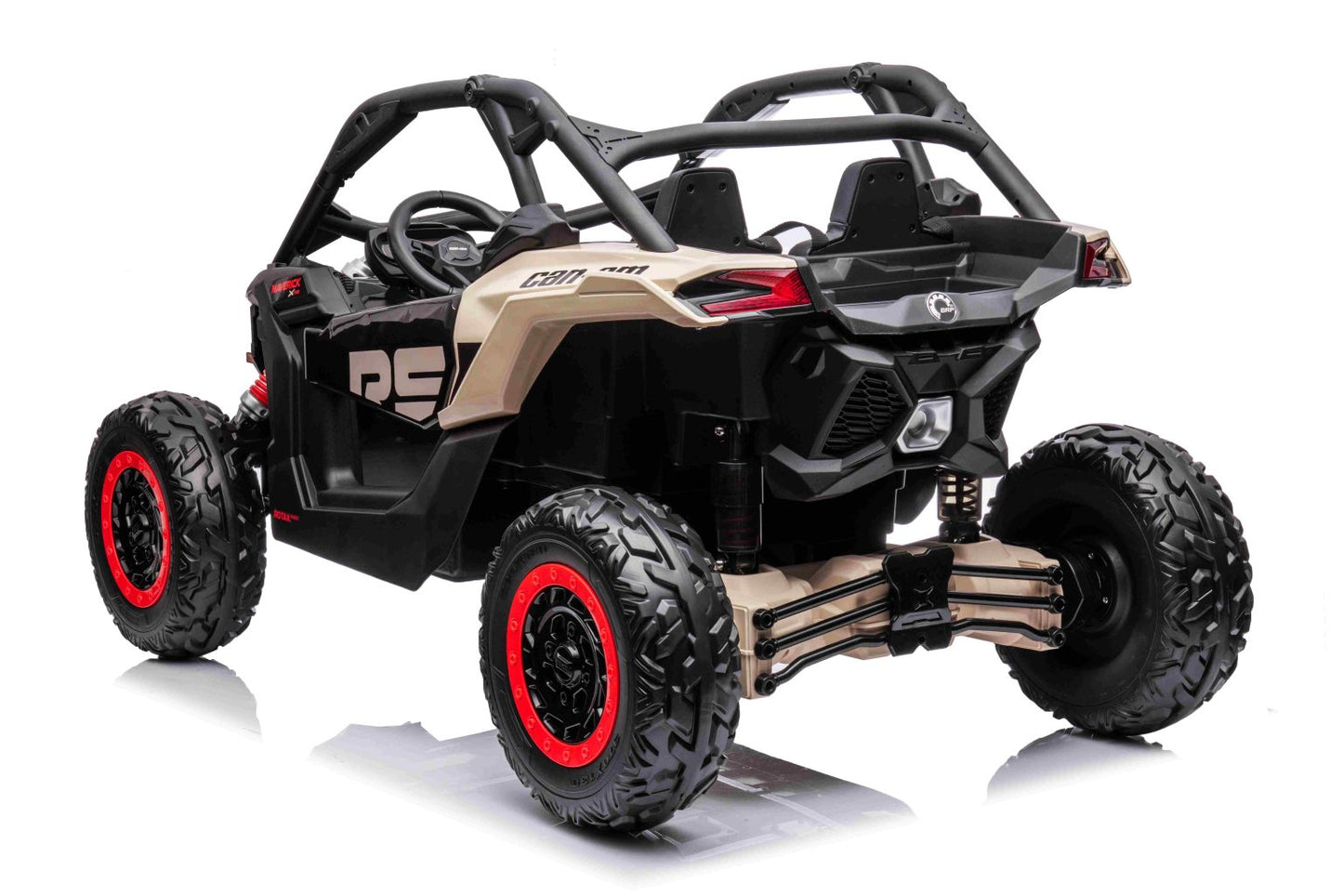 Licensed Can-am BRP Maverick 2 seater car ( 24Volts 14 AH Batteries) 4×4 Motors 24V 800 Watts, sport sound