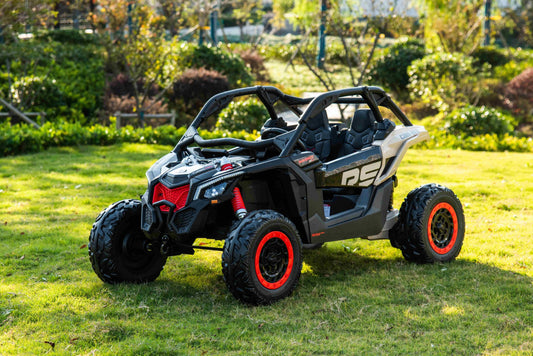 Licensed Can-am BRP Maverick 2 seater car ( 24Volts 14 AH Batteries) 4×4 Motors 24V 800 Watts, sport sound