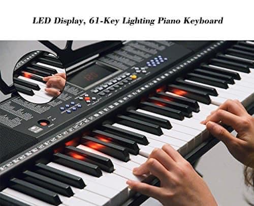 🎹 MK-2108 61-Key Electronic Keyboard with Key Lighting