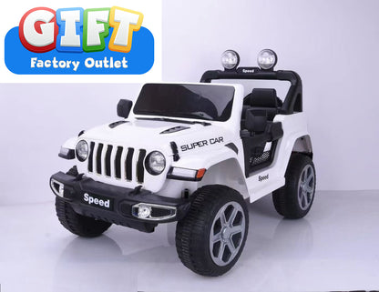 Power Wheels 4×4 Jeep Wrangler Battery-Powered Ride-on, 12 V Car with remote