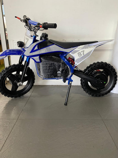 Electric Dirt Bike 36 volts with 500 Watts Brushless Motor 3-Speed Modes.