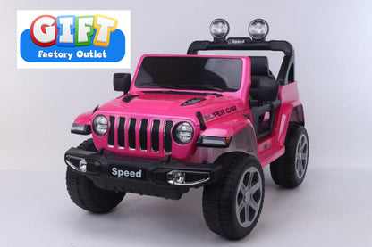 Power Wheels 4×4 Jeep Wrangler Battery-Powered Ride-on, 12 V Car with remote