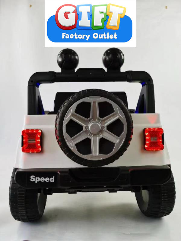 Power Wheels 4×4 Jeep Wrangler Battery-Powered Ride-on, 12 V Car with remote