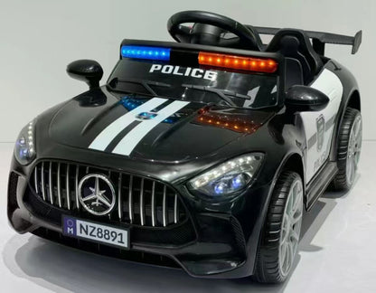 AMG-Style Police Ride-On Car for Kids with Remote control