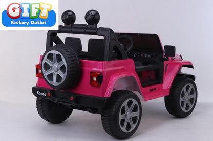 Power Wheels 4×4 Jeep Wrangler Battery-Powered Ride-on, 12 V Car with remote