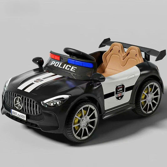 AMG-Style Police Ride-On Car for Kids with Remote control