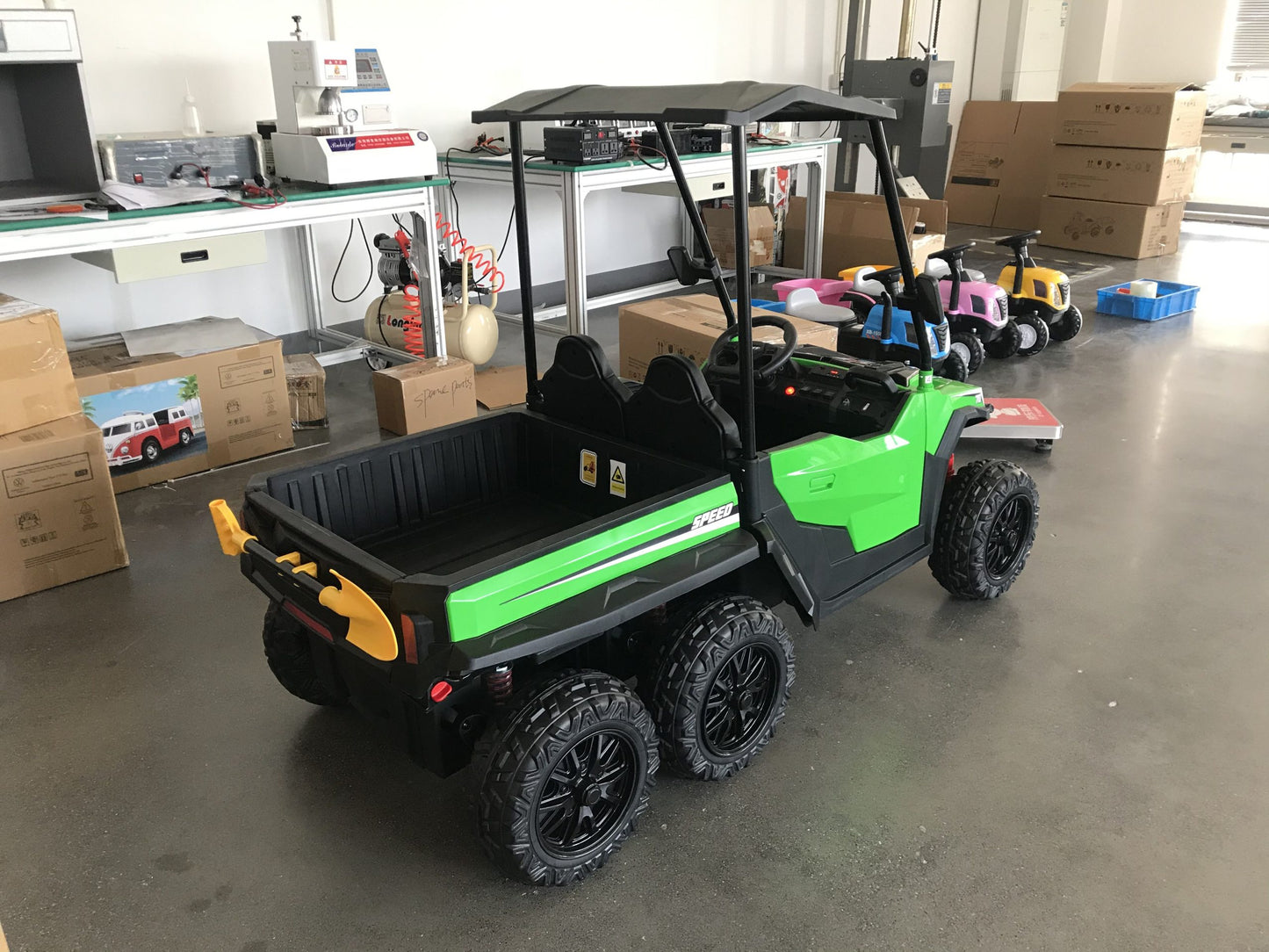 24V Kids Ride-On Dump Truck (4WD Two-Seater with Remote)