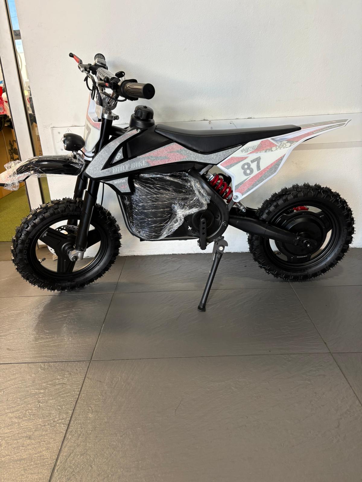 Electric Dirt Bike 36 volts with 500 Watts Brushless Motor 3-Speed Modes.