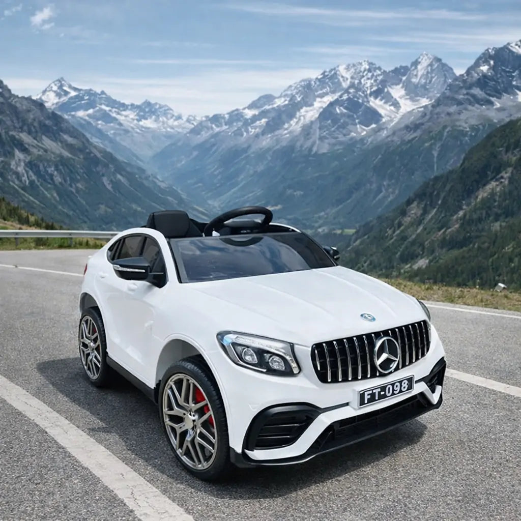 4-Wheel Drive Mercedes-Benz GLC Style 12V Kids Ride-On Car – 4 Motors- Pink, Black, White, Red