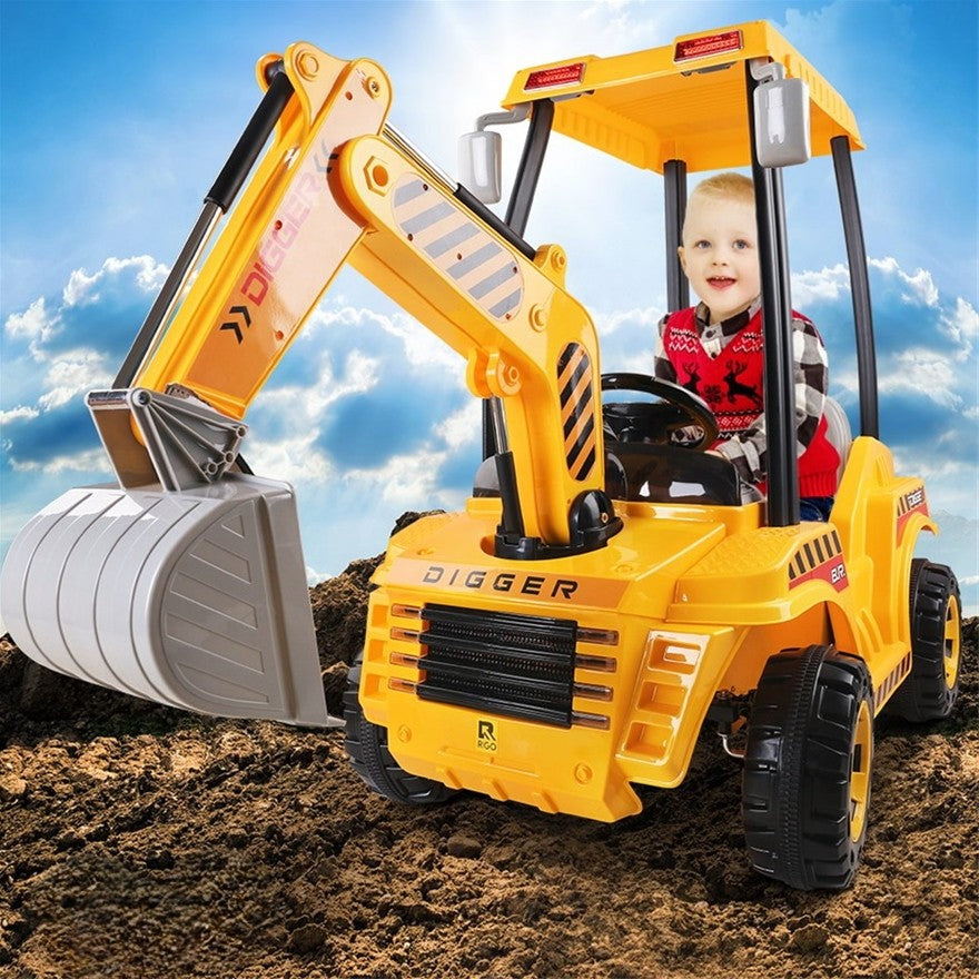 Kids Ride-On Excavator with Remote Control